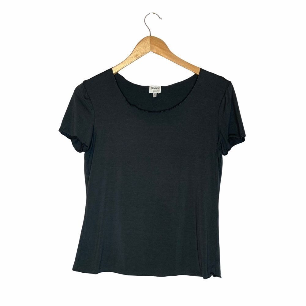 Armani Collezioni | Short Sleeve Gray Top